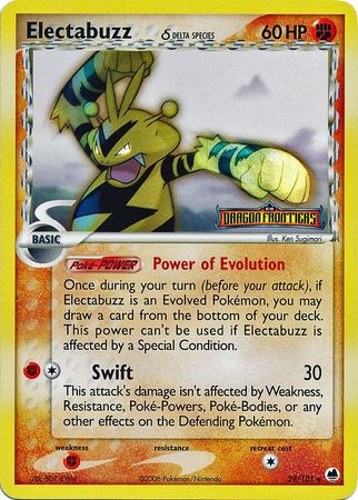 Electabuzz (29/101) (Delta Species) (Stamped) [EX: Dragon Frontiers] | Nerdhalla Games