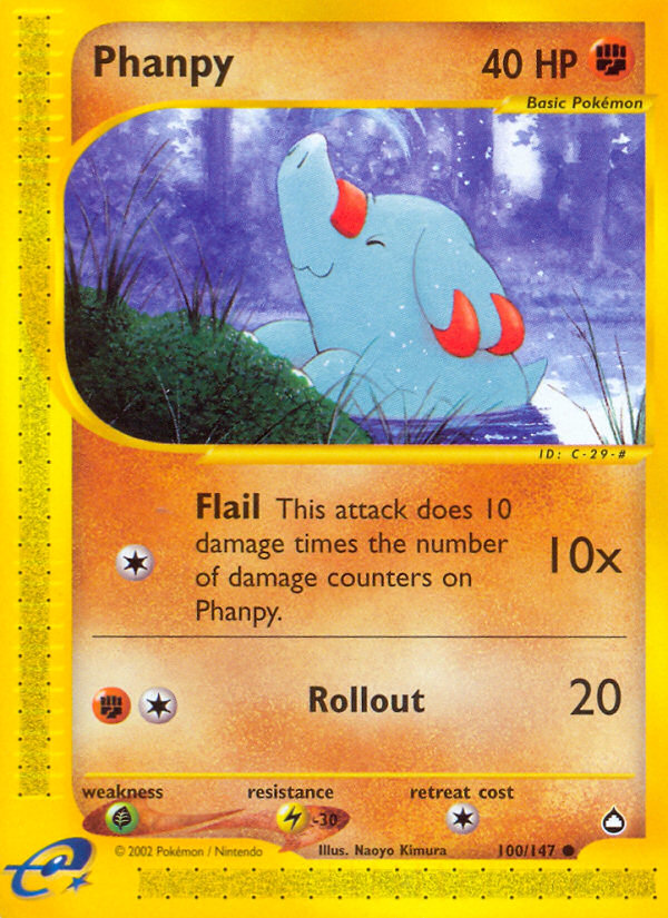 Phanpy (100/147) [Aquapolis] | Nerdhalla Games