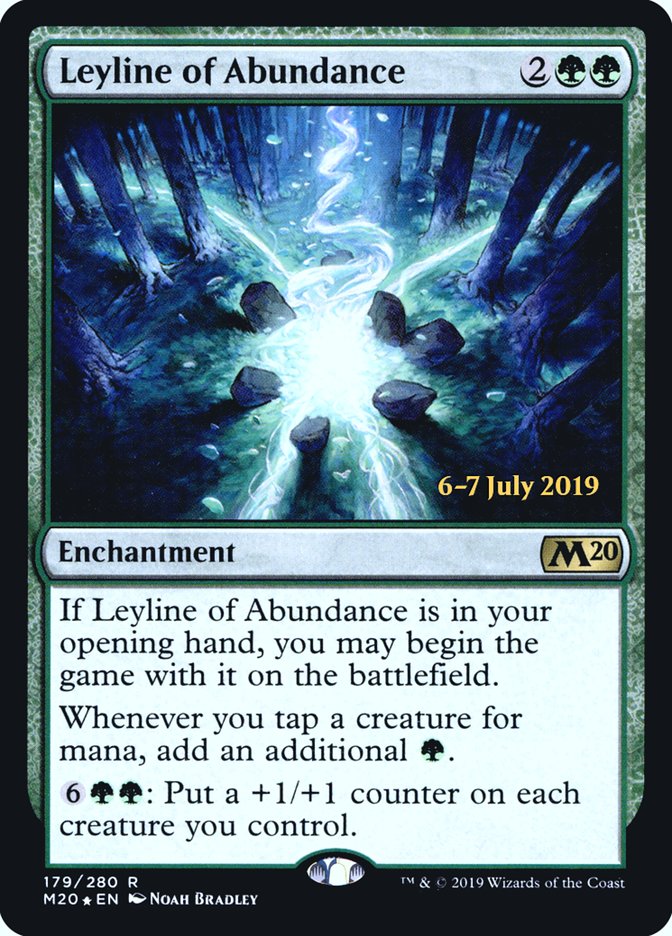 Leyline of Abundance  [Core Set 2020 Prerelease Promos] | Nerdhalla Games