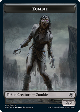 Zombie // Human Soldier Double-Sided Token [Game Night: Free-for-All Tokens] | Nerdhalla Games