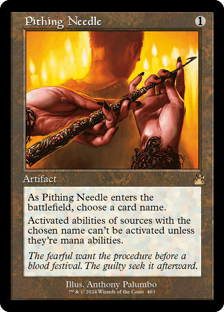 Pithing Needle (Retro Frame) [Ravnica Remastered] | Nerdhalla Games