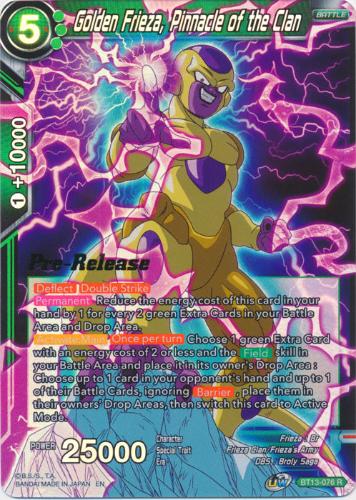 Golden Frieza, Pinnacle of the Clan (BT13-076) [Supreme Rivalry Prerelease Promos] | Nerdhalla Games