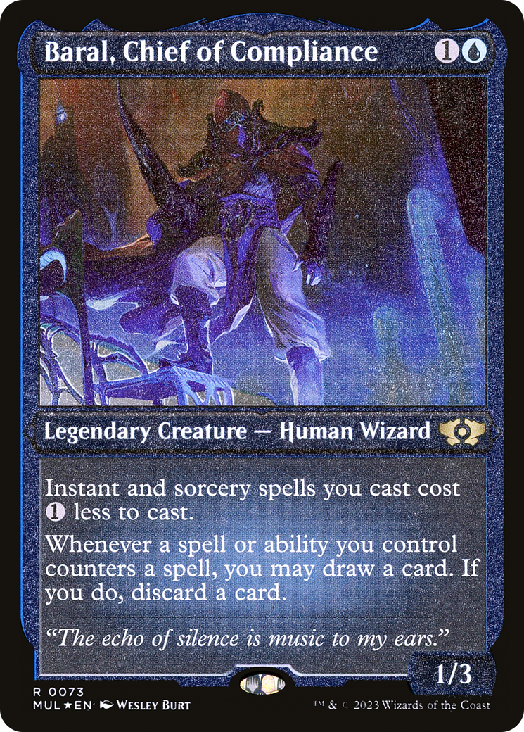 Baral, Chief of Compliance (Foil Etched) [Multiverse Legends] | Nerdhalla Games