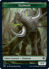 Elephant // Thopter Double-Sided Token [Starter Commander Decks] | Nerdhalla Games