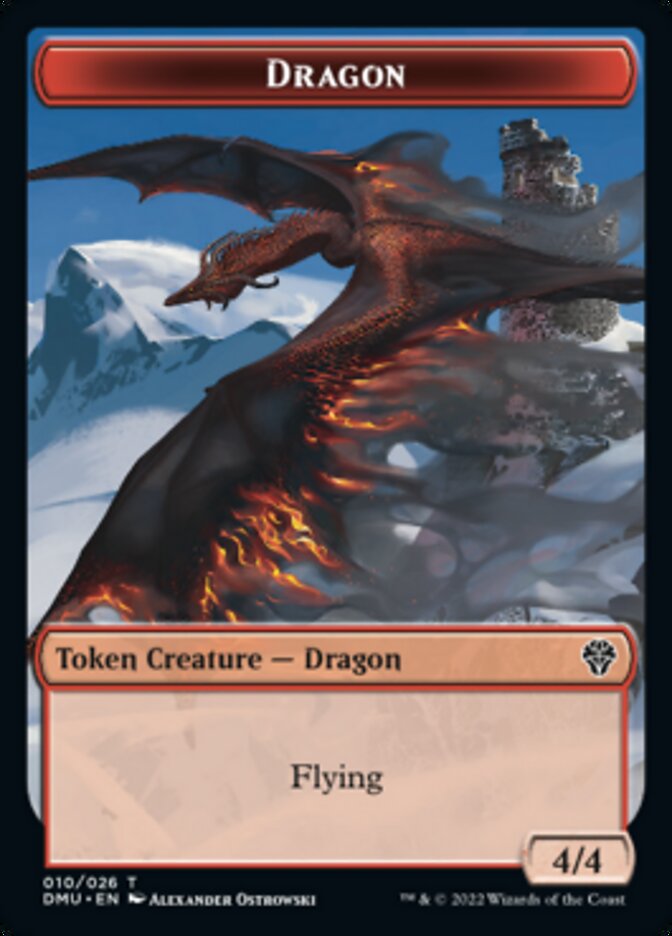 Dragon Token [Dominaria United Tokens] | Nerdhalla Games