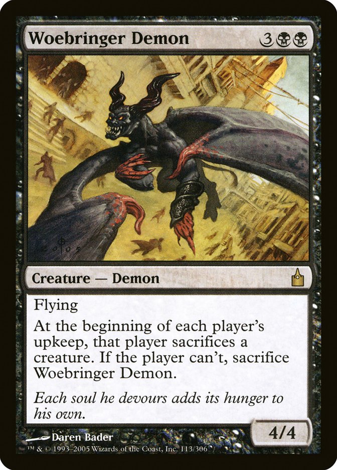 Woebringer Demon [Ravnica: City of Guilds] | Nerdhalla Games