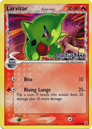 Larvitar (73/113) (Delta Species) (Stamped) [EX: Delta Species] | Nerdhalla Games