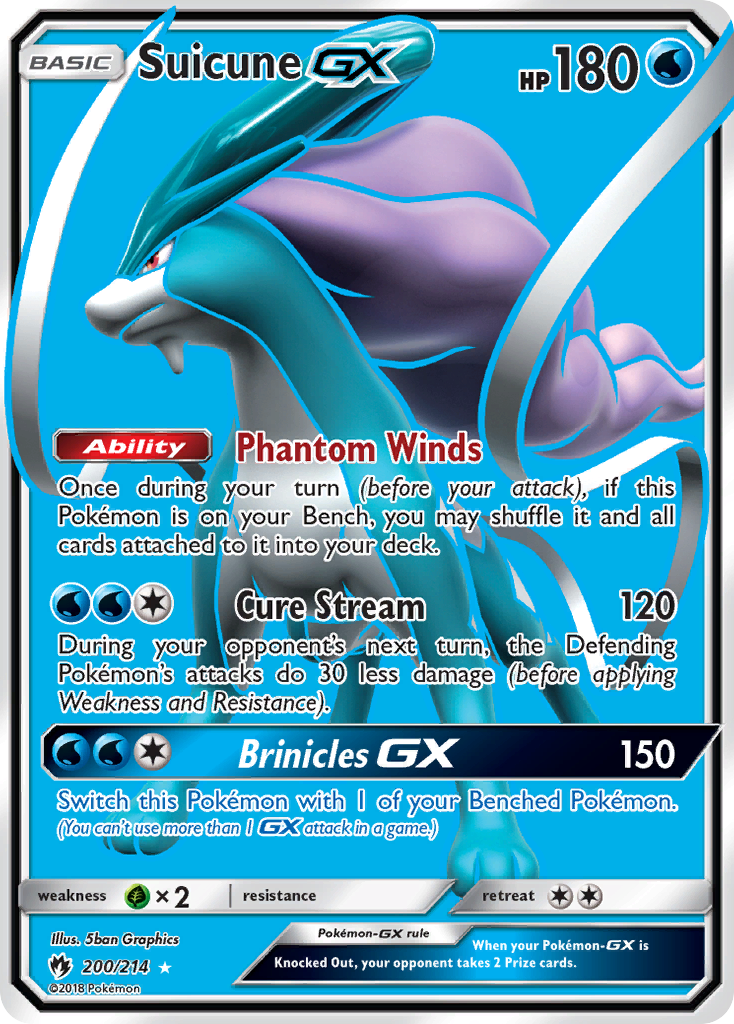 Suicune GX (200/214) [Sun & Moon: Lost Thunder] | Nerdhalla Games