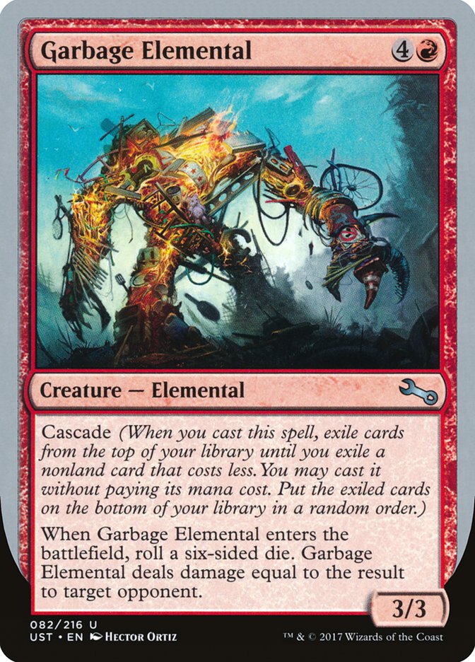 Garbage Elemental (3/3 Creature) [Unstable] | Nerdhalla Games