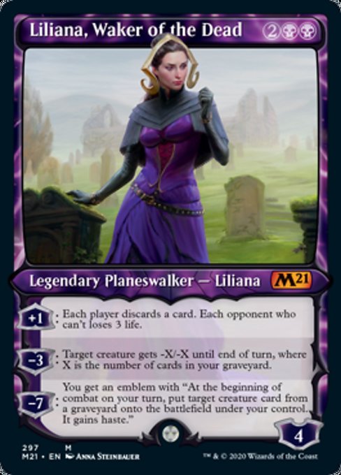 Liliana, Waker of the Dead (Showcase) [Core Set 2021] | Nerdhalla Games