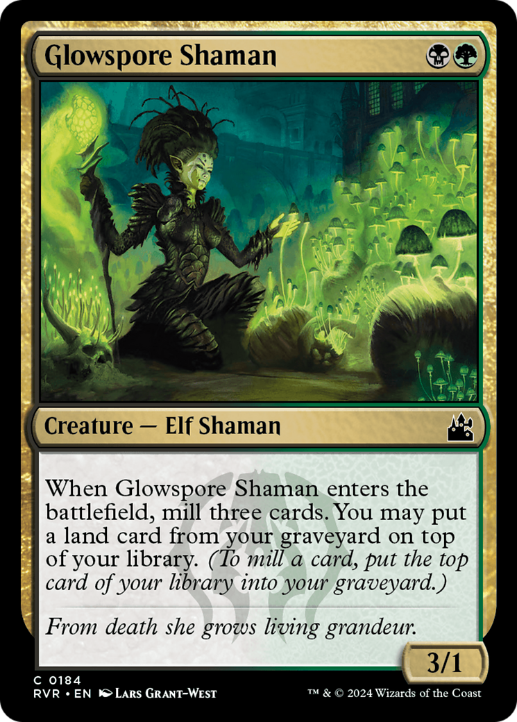 Glowspore Shaman [Ravnica Remastered] | Nerdhalla Games