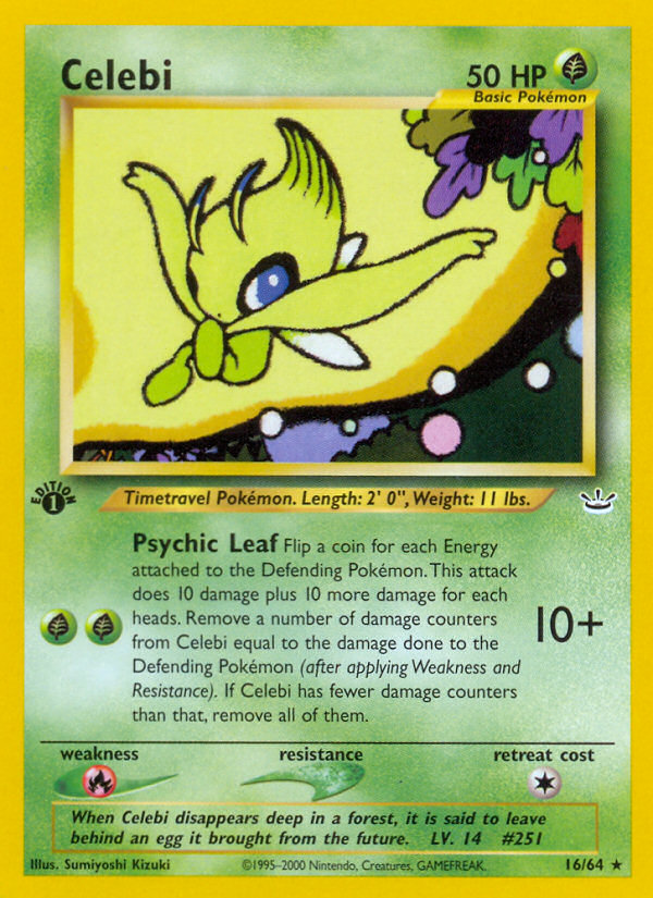 Celebi (16/64) [Neo Revelation 1st Edition] | Nerdhalla Games