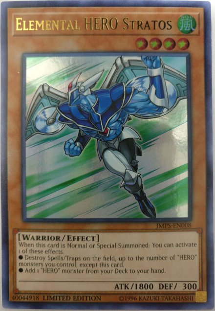 Elemental Hero Stratos [JMPS-EN008] Ultra Rare | Nerdhalla Games