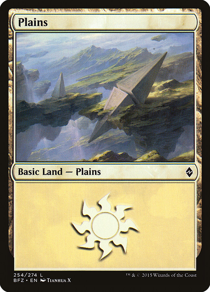 Plains (254a) [Battle for Zendikar] | Nerdhalla Games