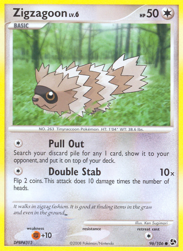 Zigzagoon (96/106) [Diamond & Pearl: Great Encounters] | Nerdhalla Games