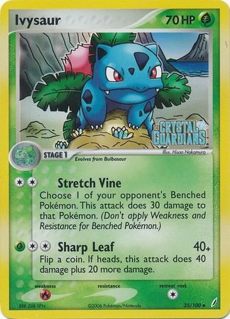 Ivysaur (35/100) (Stamped) [EX: Crystal Guardians] | Nerdhalla Games