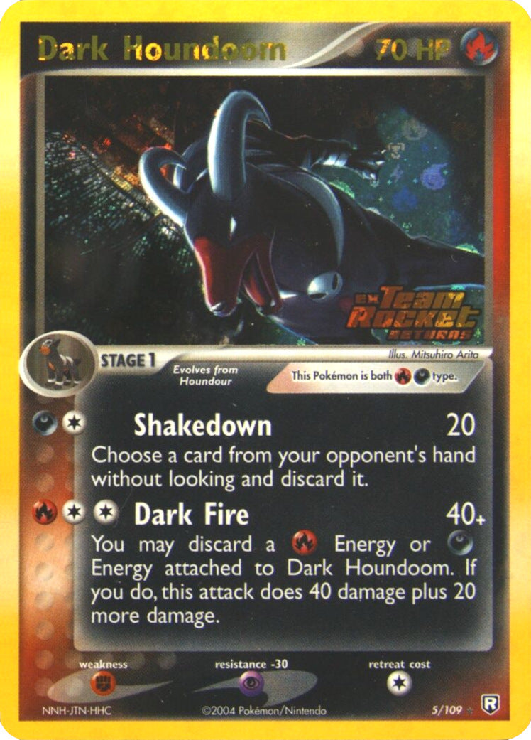 Dark Houndoom (5/109) (Stamped) [EX: Team Rocket Returns] | Nerdhalla Games