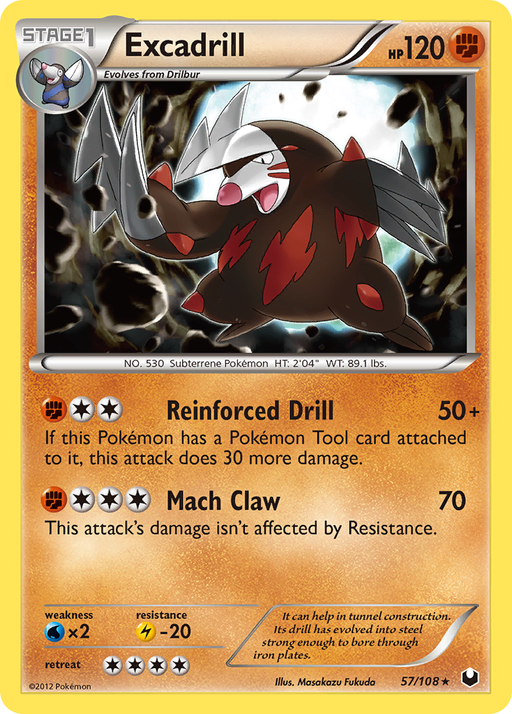 Excadrill (57/108) [Black & White: Dark Explorers] | Nerdhalla Games