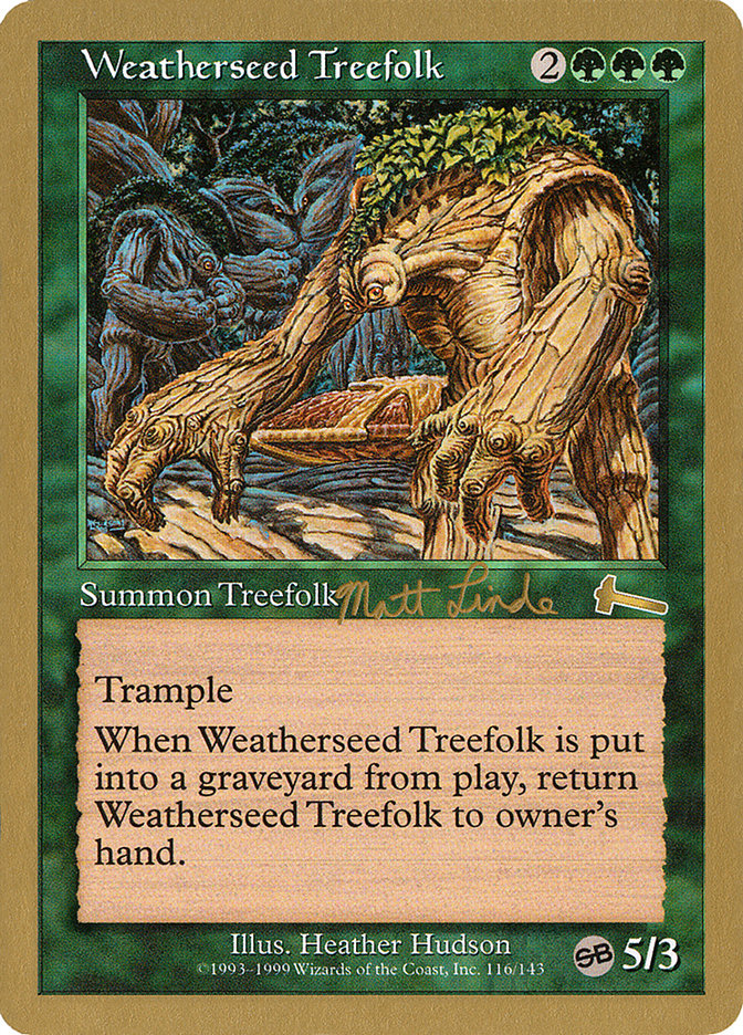 Weatherseed Treefolk (Matt Linde) (SB) [World Championship Decks 1999] | Nerdhalla Games