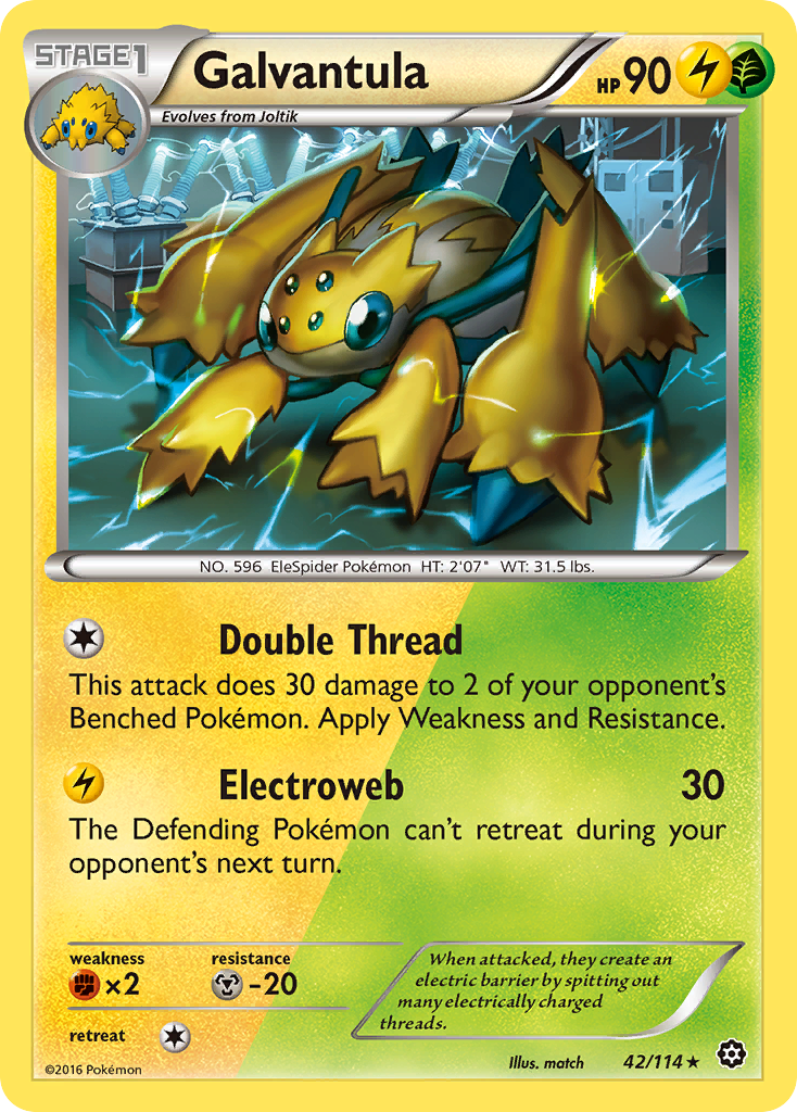 Galvantula (42/114) [XY: Steam Siege] | Nerdhalla Games