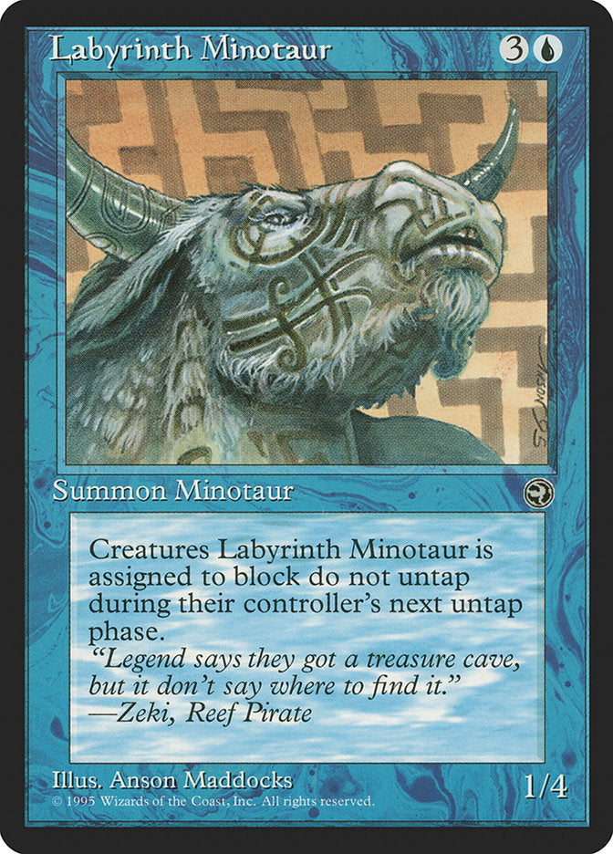 Labyrinth Minotaur (Zeki Flavor Text) [Homelands] | Nerdhalla Games