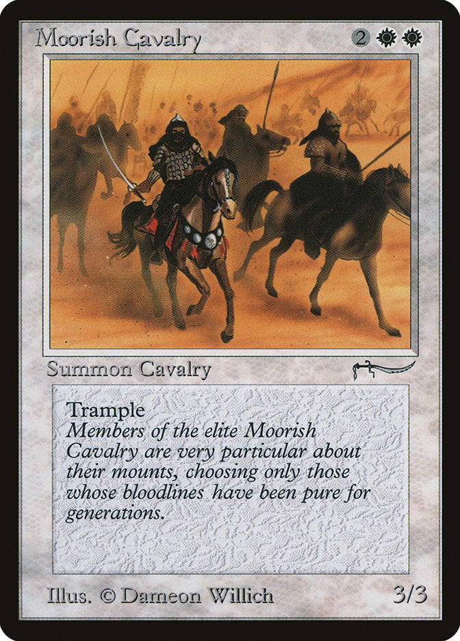 Moorish Cavalry (Dark Mana Cost) [Arabian Nights] | Nerdhalla Games