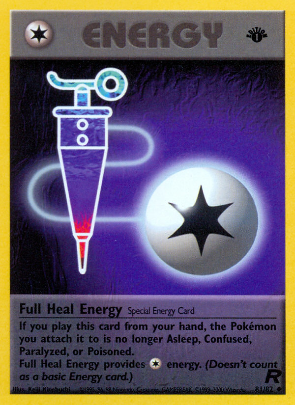 Full Heal Energy (81/82) [Team Rocket 1st Edition] | Nerdhalla Games