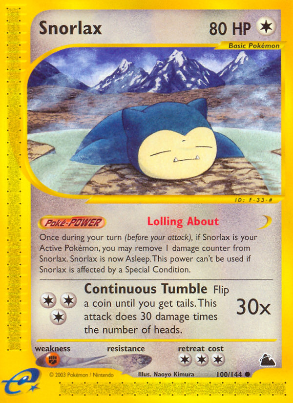 Snorlax (100/144) [Skyridge] | Nerdhalla Games