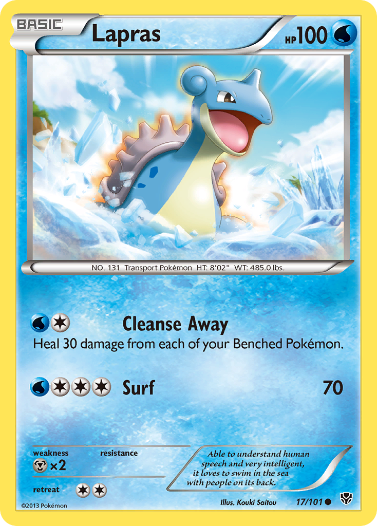 Lapras (17/101) [Black & White: Plasma Blast] | Nerdhalla Games