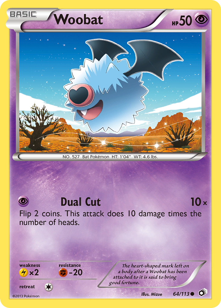 Woobat (64/113) [Black & White: Legendary Treasures] | Nerdhalla Games