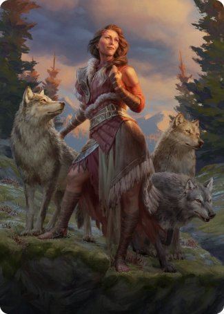 Arlinn, the Pack's Hope 1 Art Card [Innistrad: Midnight Hunt Art Series] | Nerdhalla Games