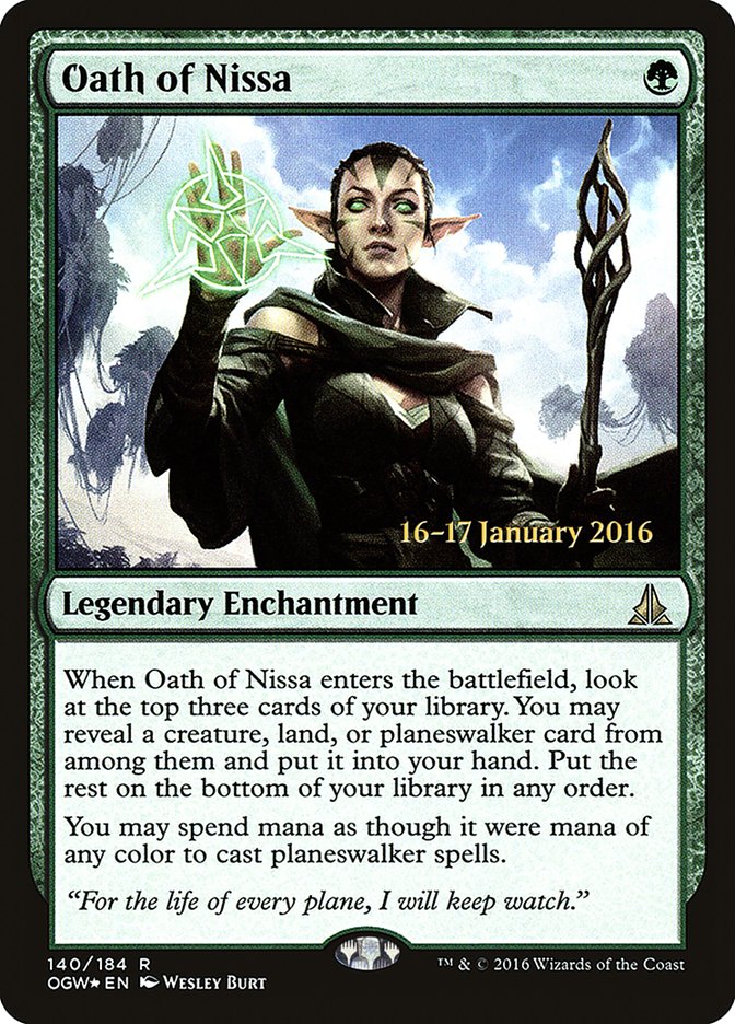 Oath of Nissa [Oath of the Gatewatch Prerelease Promos] | Nerdhalla Games