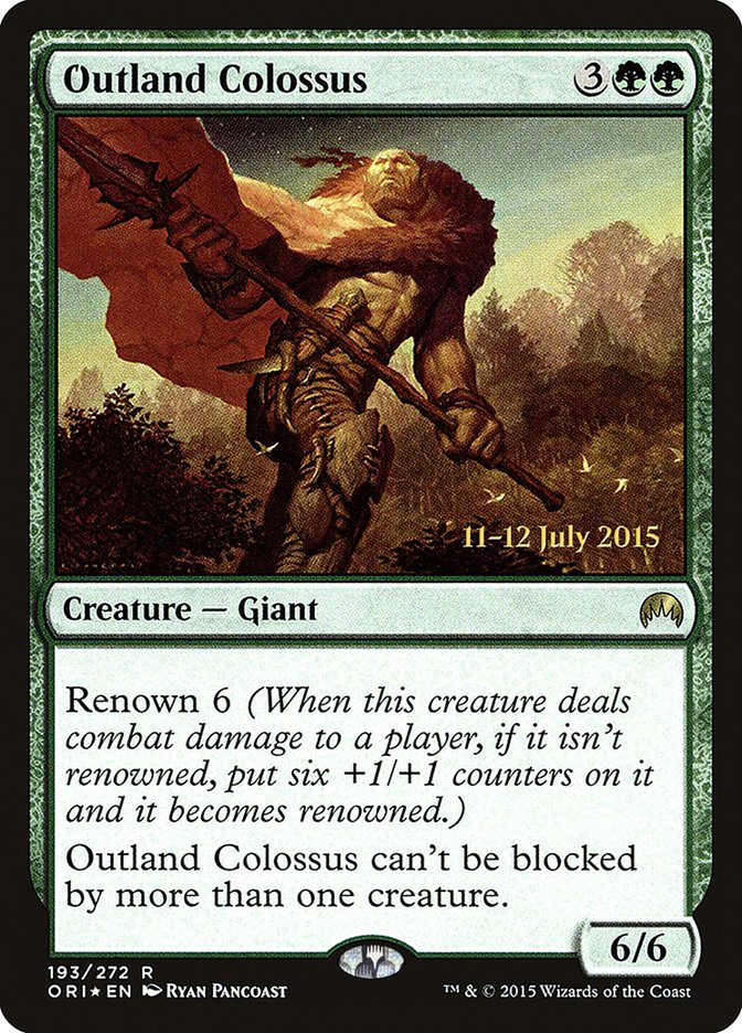 Outland Colossus [Magic Origins Prerelease Promos] | Nerdhalla Games