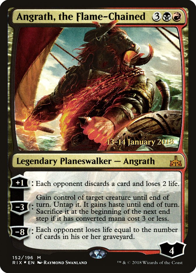 Angrath, the Flame-Chained [Rivals of Ixalan Prerelease Promos] | Nerdhalla Games