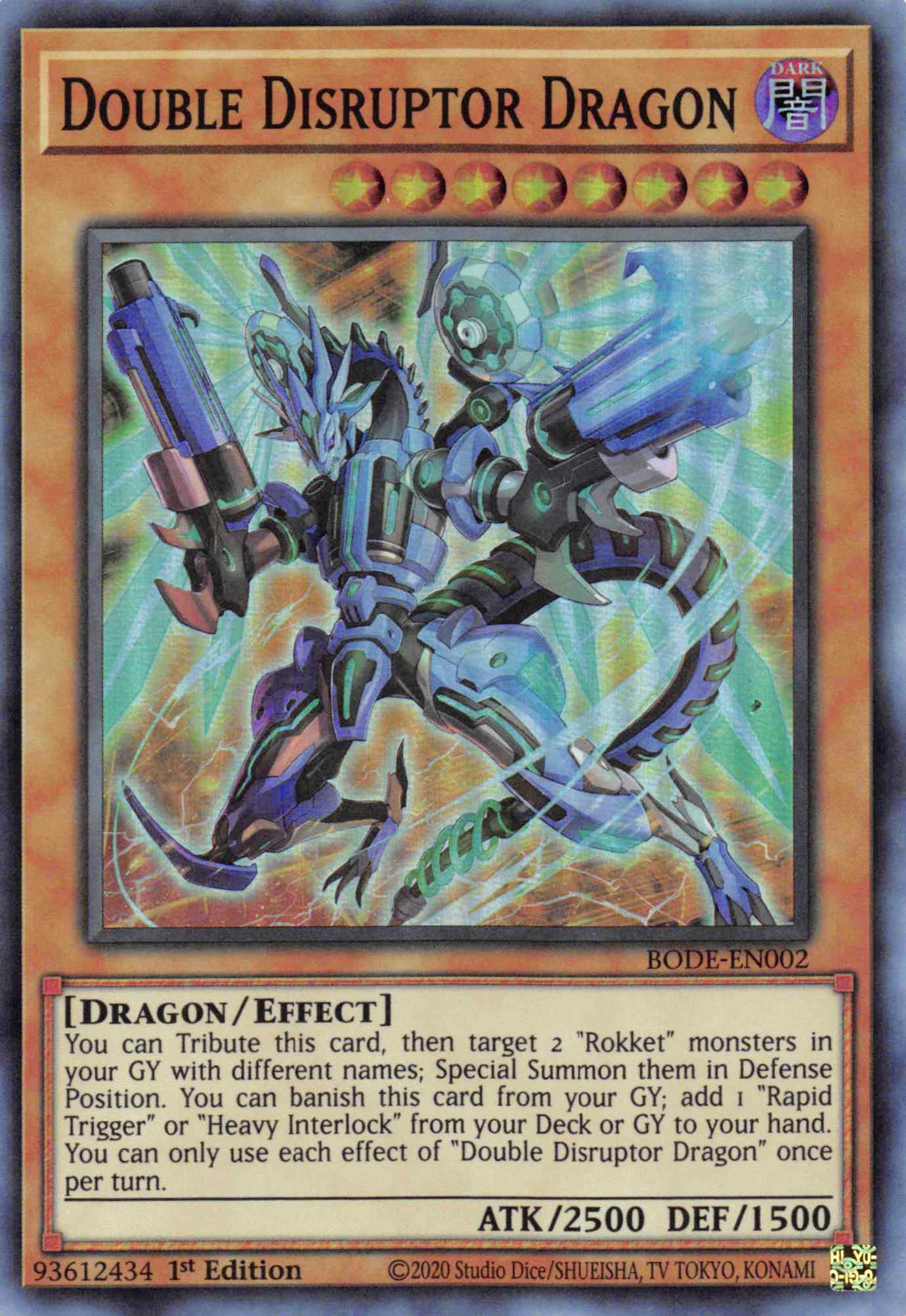 Double Disrupter Dragon [BODE-EN002] Super Rare | Nerdhalla Games