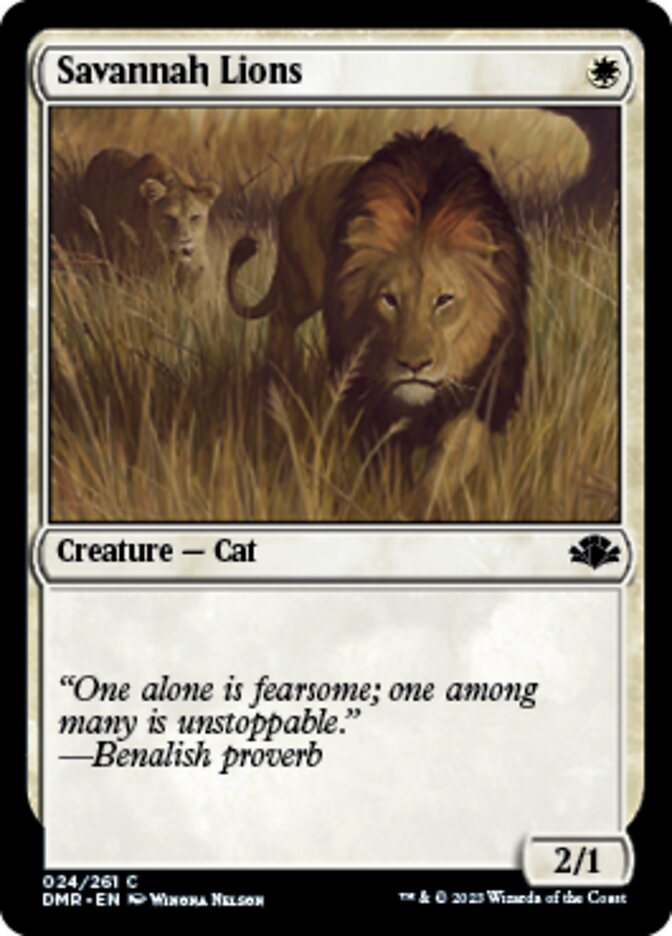 Savannah Lions [Dominaria Remastered] | Nerdhalla Games