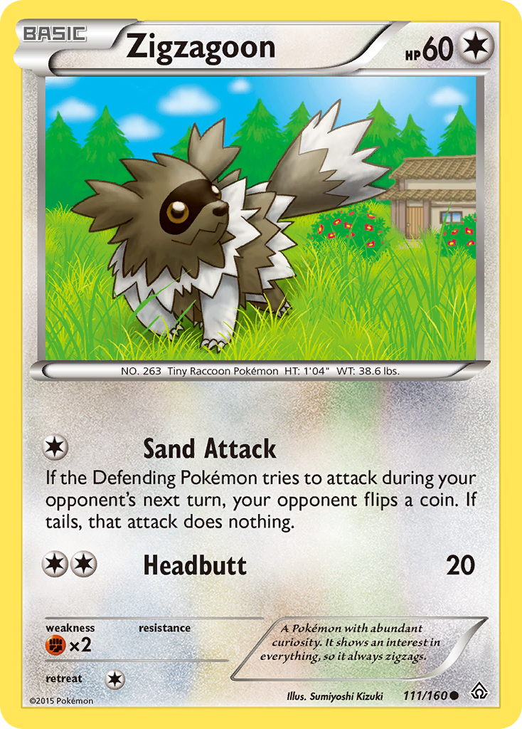 Zigzagoon (111/160) [XY: Primal Clash] | Nerdhalla Games