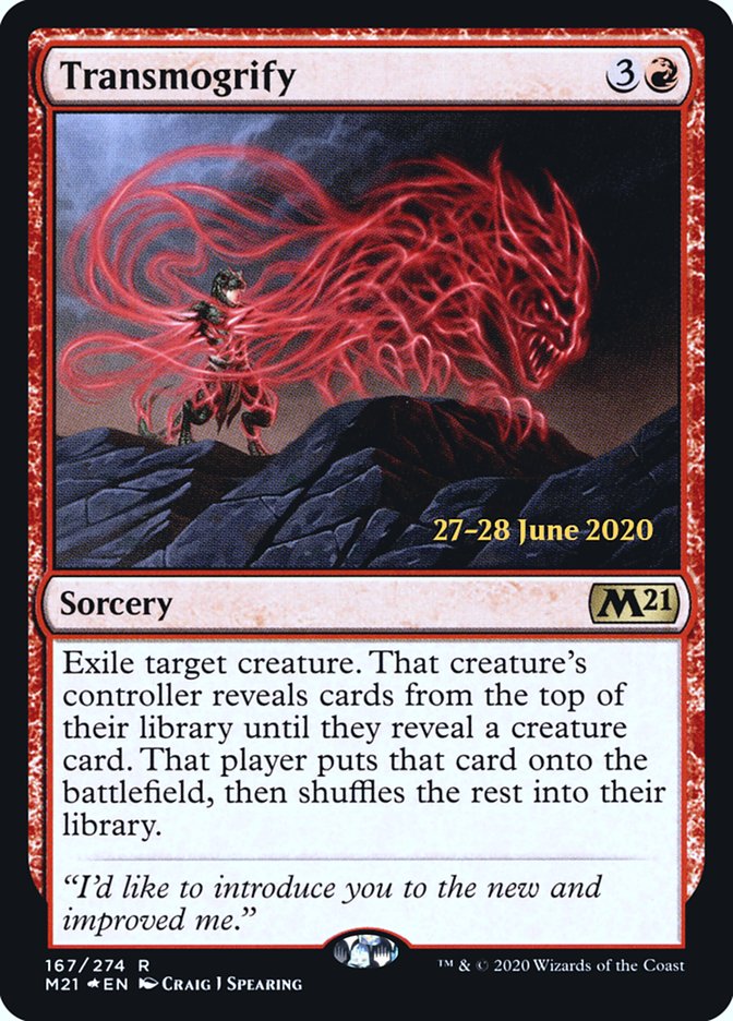 Transmogrify  [Core Set 2021 Prerelease Promos] | Nerdhalla Games