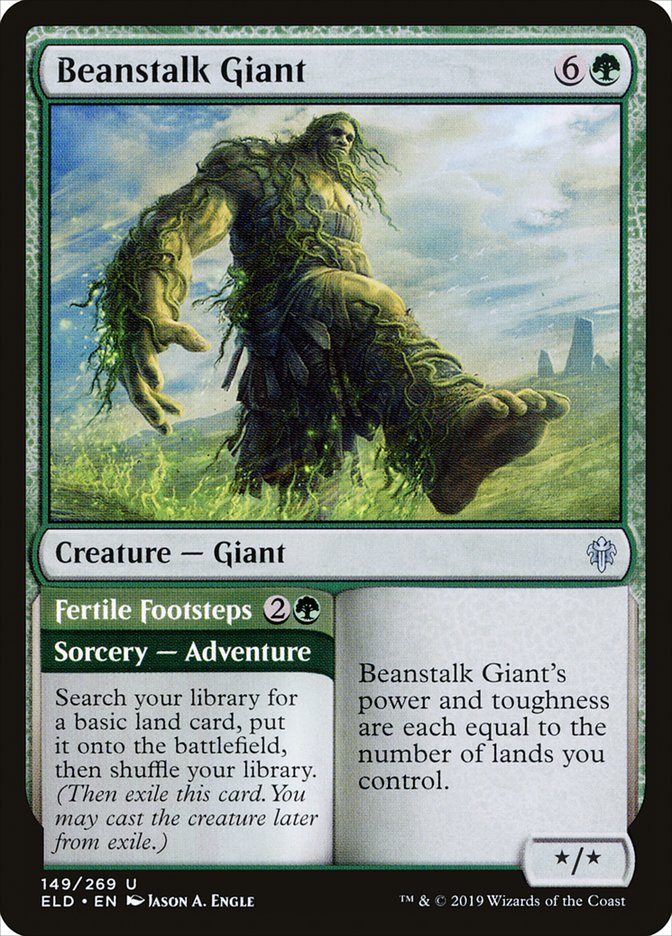 Beanstalk Giant // Fertile Footsteps [Throne of Eldraine] | Nerdhalla Games