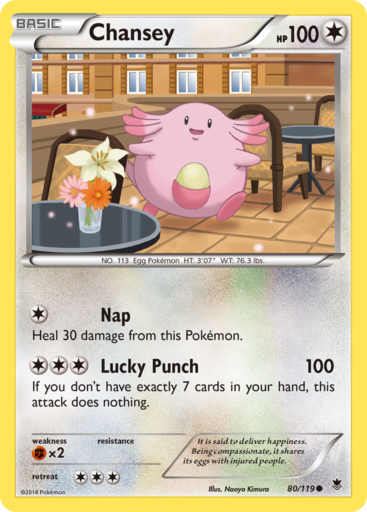 Chansey (80/119) [XY: Phantom Forces] | Nerdhalla Games