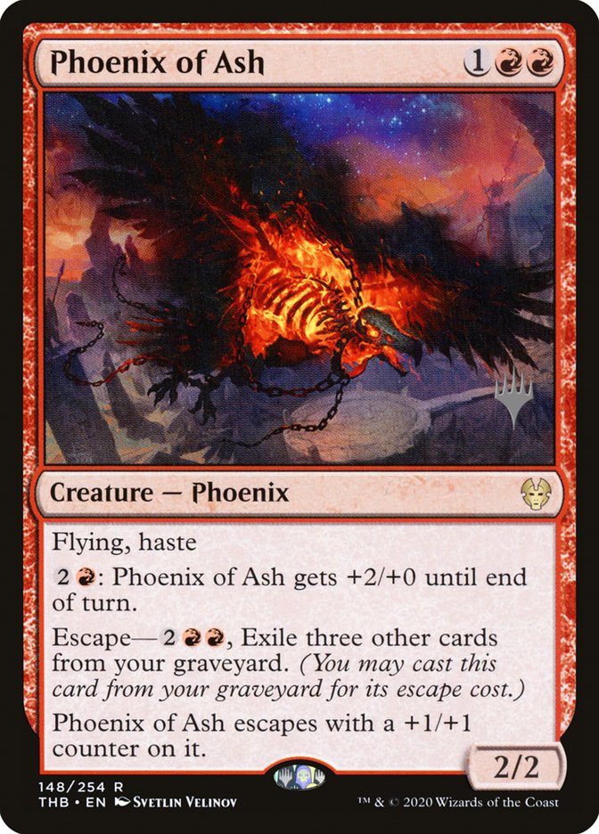 Phoenix of Ash (Promo Pack) [Theros Beyond Death Promos] | Nerdhalla Games