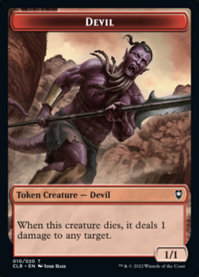 Devil Token [Commander Legends: Battle for Baldur's Gate Tokens] | Nerdhalla Games