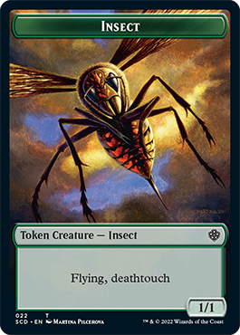 Insect // Soldier Double-Sided Token [Starter Commander Decks] | Nerdhalla Games