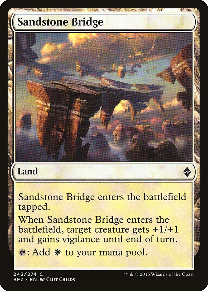 Sandstone Bridge [Battle for Zendikar] | Nerdhalla Games