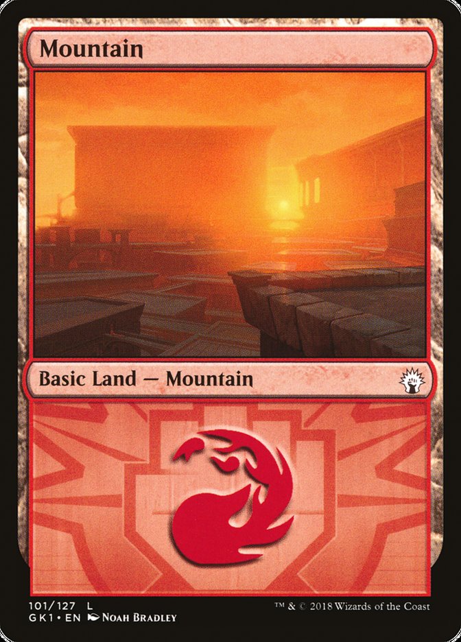 Mountain (101) [Guilds of Ravnica Guild Kit] | Nerdhalla Games