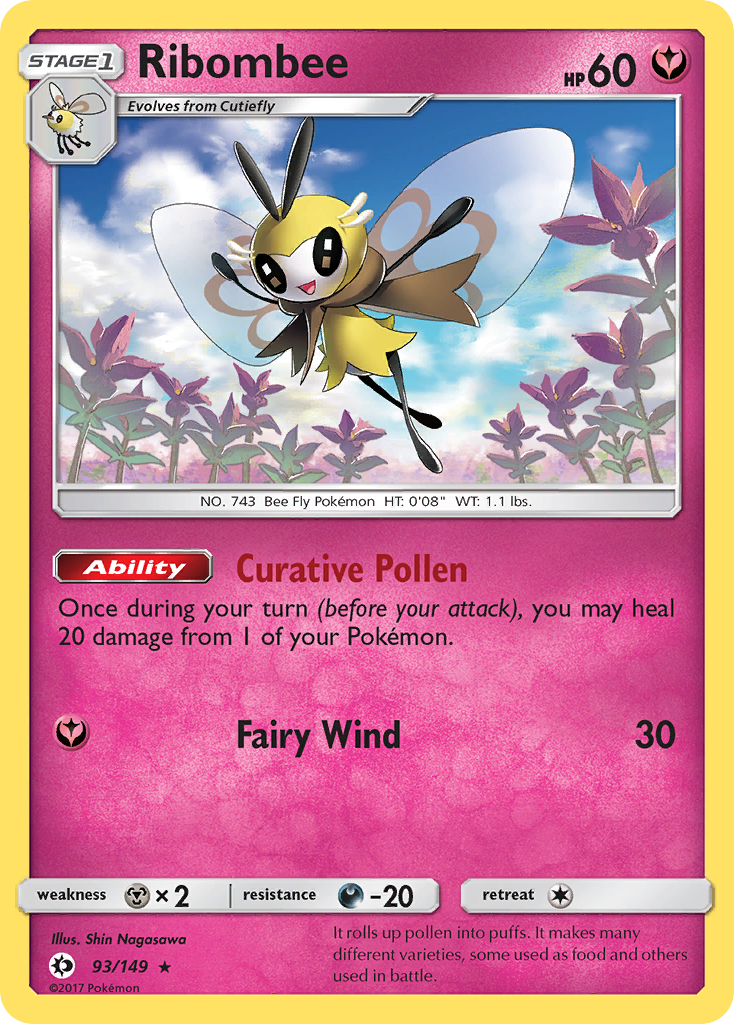 Ribombee (93/149) [Sun & Moon: Base Set] | Nerdhalla Games