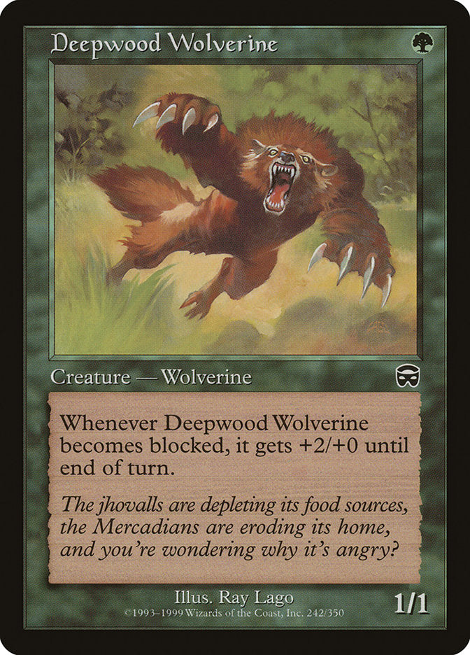 Deepwood Wolverine [Mercadian Masques] | Nerdhalla Games