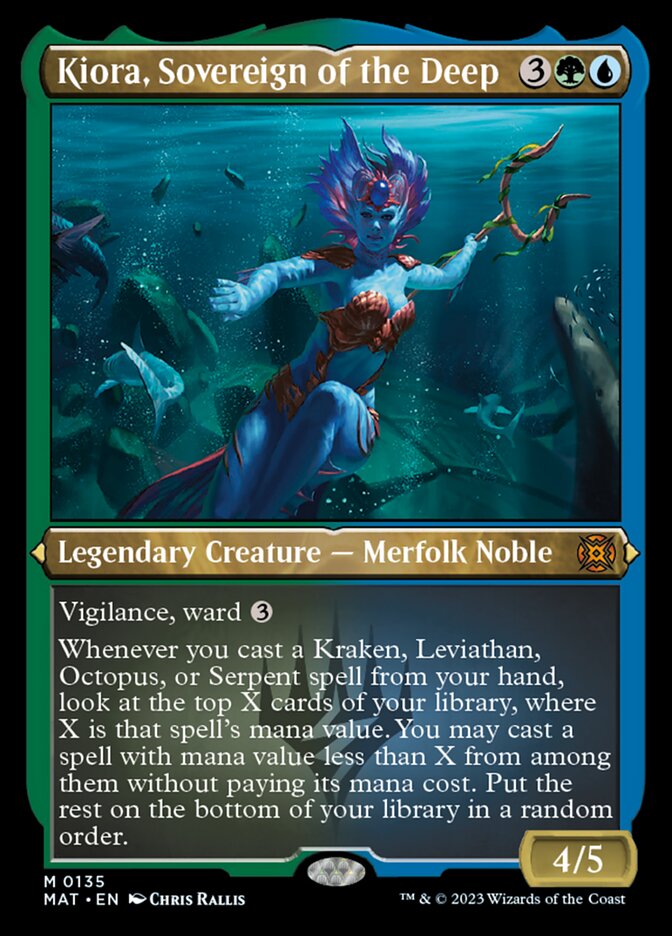 Kiora, Sovereign of the Deep (Foil Etched) [March of the Machine: The Aftermath] | Nerdhalla Games