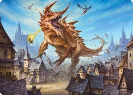 Tarrasque Art Card [Dungeons & Dragons: Adventures in the Forgotten Realms Art Series] | Nerdhalla Games