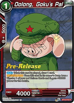 Oolong, Goku's Pal (BT10-016) [Rise of the Unison Warrior Prerelease Promos] | Nerdhalla Games